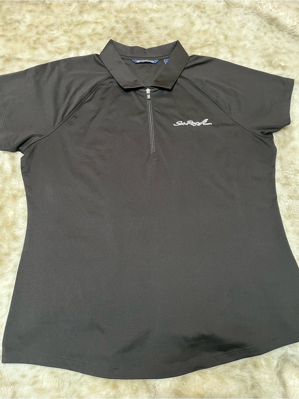 Cutter & Buck Forge Stretch Womens Short Sleeve Polo, XL (Sea Ray)